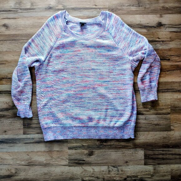 Torrid size 2 2X Space Dye Pink Pullover Sweater - Picture 1 of 2